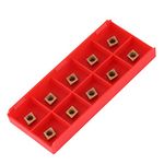 10 Pcs Carbide Turning Inserts, CNC Carbide Insert Blade, ccmt060204 Carbide Inserts for CNC, Lathe Carbide Insert for Lathe Turning Tool Holder