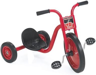 Children’s Factory ClassicRider Super Cycle, Red – Ideal for Beginner Riders Ages 4+ – With Big Wheel that is Easy to Pedal & Steer - Encourages Active Play – Supports Up to 70lbs. – Comfortable Ride