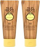 Sun Bum Original Spf 50 Sunscreen Lotion Vegan and Reef Friendly (octinoxate & Oxybenzone Free) Broad Spectrum Moisturizing Uva/uvb With Vitamin E 3 Ounce 2 Pack