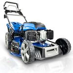 Hyundai 22”/56cm 196cc 4-in-1 Electric-start Self-propelled Petrol Lawnmower, 6 Adjustable Cutting Heights, 70l Grass Collecto, Foldable Handles, 3 Year Warranty