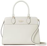 Kate Spade New York Madison Medium Satchel Saffiano Leather Handbag, Meringue