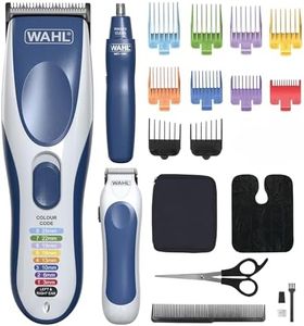 Wahl Color Pro Combo 3en1, cortapelos para hombres, kit de corte de pelo familiar, afeitadora de cabeza, cortapelos para hombres con recortador de barba, recortador de nariz, recortadores personales