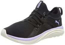 PUMA Women's Softride Sophia Wn's Road Running Shoe, Puma Black Warm White Vivid Violet, 4 UK