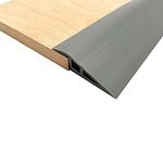 2M PVC Rubber Wheelchair Ramp Self Adhesive,Threshold Reducer,Door Floor Threshold Transition Strip,Butt Up Threshold-Moldings Trim for Doorways Floor Tile Edge Scooter(1.5cm,Grey)