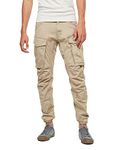 G-Star Raw Men's Rovic Zip 3D Straight Tapered, Raven, 29/30 Casual Pants