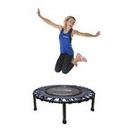 Maximus Pro Bungee Rebounder | Stronger, Quieter & Softer Bounce | 40'' Mini Trampoline Ready Assembled for Men, Women & Children | DVD & Free Lifetime Workout Membership Online | Healthy Mind & Body