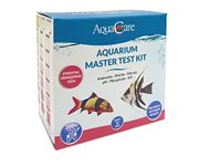 AquaCare 6 in 1 Aquarium Master Test Kit for Freshwater Aquariums includes tests for Ammonia, Nitrite, Nitrate, pH, Phosphate and KH