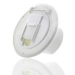 Dumble Round Electric Cable Hatch for 30 Amp RV Electric Cord – RV Camper Electric Cord Cover, White