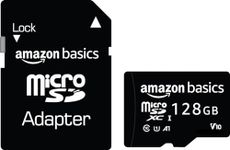 Amazon Basics 128 GB Micro SD Card with Adapter | Upto 120 MB/s | Class 10 | U1, C10, V10 Speed Classes