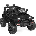 Best Choice Products 12V Kids Ride On Truck Car w/Parent Remote Control, Spring Suspension, LED Lights - Black