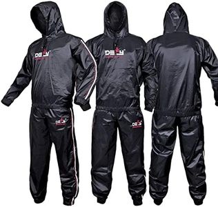 DEFY Heavy Duty Sweat Suit Sauna Exercise Gym Suit Fitness, Weight Loss, Anti-Rip, with Hood (3XL)