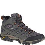 Merrell Men's Moab 2 MID GTX High Rise Hiking Boots, Grey Beluga, 10.5, Black, 10.5