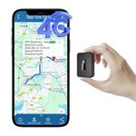 Winnes Small GPS Tracker 4G UK Global Magnetic Car Tracker Mini Size Anti-Theft Real-Time Tracking Device, Strong Magnetic Portable Locator for Car, Vehicle, Personal Valuables