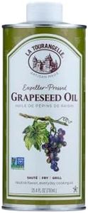 La Tourangelle, Expeller-Pressed Grapeseed Oil, High Heat Neutral Cooking Oil, Cast Iron Seasoning, Also Great for Skin, Hair, and DIY Beauty Recipes, 25.4 fl oz
