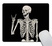 Wasach Skull Human Skeleton Mouse pad,Human Skeleton Posing Isolated Over Black Background Mouse pad 9.5 X 7.9 Inch (240mmX200mmX3mm)