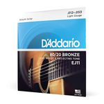 D'Addario EJ11 12-53 Bronze Light Acoustic Guitar Strings