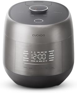 CUCKOO Twin Pressure Rice Cooker 6-Cup Uncooked / 12-Cup Cooked with Induction Heating Technology, Silent Pressure System, Open Cooking Mode, Dynamic Display, Eco Inner Pot, Gray (CRP-PHTR0609FS)