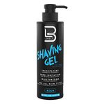 L3VEL3 Shaving Gel - Non-Foaming and Transparent Formula - Provides Clean, Smooth, and Precise Shave - Helps Prevent Razor Bumps and Ingrown Hairs - No Hot Towel Necessary - Aqua - 500 ml