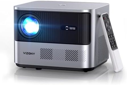 VIZONY FHD 1080P Projector 4K Support, 800ANSI 5G WiFi Bluetooth Projector, Outdoor Projector with Full-Sealed Engine/Electric Focus/4P4D/PPT/Zoom, Home Movie Projector Compatible w/iOS/Android/PC/TV