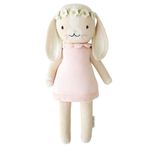 Hannah The Bunny Blush Little 13" Hand-Knit Doll – 1 Doll = 10 Meals, Fair Trade, Heirloom Quality, Handcrafted in Peru, 100% Cotton Yarn