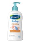 Cetaphil Baby Daily Moisturizing Lotion 400ml with Organic Calendula for Face & Body, Moisturizer for Kids
