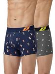 XYXX Men's Pure Cotton Regular Printed Trunk (Pack of 2) (XY_CR6_TRNK1_02_03_Surfboard Blue+Vespa Grey_M)