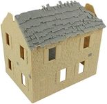 BMC WW2 Bombed French Farm House - Plastic Army Men Playset Accessory