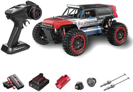 Goekhyrani RC Crawler, S912PRO 1/16 Scale 2.4G 4WD Brushed Full-Proportional High-Speed RC Drift Car, Gift for Him (Two Batteries/Green)