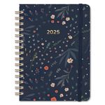 2025 Diary - A5 Diary 2025 Week to View, January to December 2025, Hardcover with Inner Pocket, Twin-Wire Binding, 21.5 x 15.5 cm