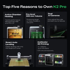 Creality K2 Pro 3D Printer – Multi-Color Printing