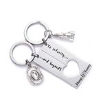 LParkin Toy Story Friendship Keychains BFF Gifts For Friends Keychain Set Of 2 Keyring, To Infinity and Beyond Keychain Set, Medium