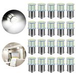 Linkstyle 20PCS 1156 LED Bulbs, 12V 7506 1141 1003 Interior Lights, 50SMD Super Bright LEDs, for RV Camper Trailer Boat