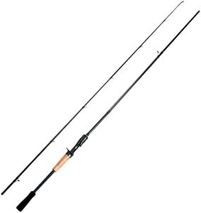 Handing Magic L Baitcaster Rod Freshwater Fishing Rods, 6'6''-8' Casting Rod, Fuji O+A Ring Guides, 24+30T Carbon Fiber Baitcasting Rod 2 Pieces Bass Fishing Rod, EVA & Cork Handle…