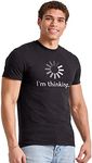 Hanes Men's Graphic Tee-Humor, I'm Thinking Black, Small