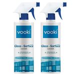 Vooki Ecofriendly Smooth Glass Surface Cleaner, Non-Toxic, for All Types of Glass Surfaces, 500ml - (Pack of 2)