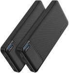 AsperX Power Bank 2 Pack, 10000mAh 