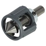 wolfcraft HSS Conical Countersink with Depth Stop, Ø 16.5 mm, Triangular Shank I 4391000 I For precise countersinking of drill holes for flush screw connections in metal and plastic