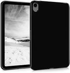 kwmobile TPU Silicone Case Compatible with Apple iPad Mini 6 (2021) / iPad Mini 7 (2024) - Case Soft Flexible Shock Absorbent Cover - Black