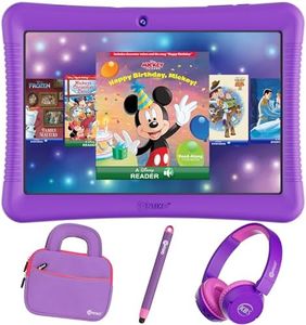Contixo 10" Android Kids Tablet Bundle - 32GB, 80+ Disney Storybooks ($350 Value), Parental Controls, Kid-Proof Case w/Kickstand & Stylus, Headphones & Sleeve Bag - Purple