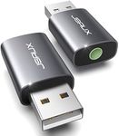 2 Pack USB to 3.5mm Jack Audio Adap