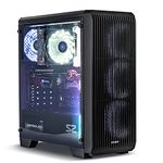 Zalman S2 TG PC Midi Tower ATX Case with Fan - Computer Case ATX Gaming Tower - Gaming PC Case Glass with Tempered Glass Side Panel - Black