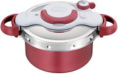 T-fal Pressure Cooker ClipsoMinut Duo 4.2L (RED)【Japan Domestic Genuine Products】