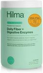 Hilma Daily Fiber + Digestive Enzymes – Fiber Supplement Powder with Prebiotics & Enzymes Formulated with Psyllium Husk & Acacia - Gluten Free, Vegan, FSA Eligible - Digestive Support - 30 Servings