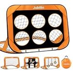 Jubilin Football Goal, 4 Modes Pop Up Football Goals for Kids, Foldable and Portable Soccer Goal net with Carry Bag, Football Training Equipment for Indoor, Outdoor, Football Gifts for Boys Girls