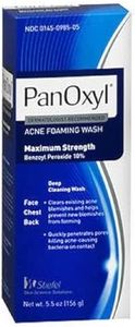 PanOxyl Acne Foaming Wash - 10% Benzoyl Peroxide, 5.5-Ounce (156 g) Tubes (Pack of 3)