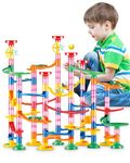 E-SMARTER Marble Run 133pcs, Marble Runs for Kids, Educational Learning Toy, Race Coaster Construction Railway Building Blocks Toy for Boys and Girls, Thanksgiving, Birthday, Kids