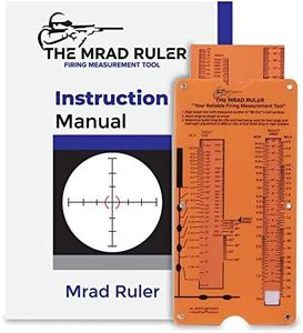 Value Plus Mrad Ruler - Long Range Shooting Slide Rule Calculator for Quickly Calculating Range to Target and Sniper Windage, Ideal to use with Dope Book, Sniper Data Book and Dope Chart for Rifle