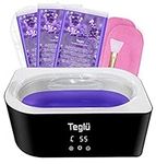 Teglu Paraffin Wax Machine for Hand and Feet 4L, Paraffin Wax Warmer with 3X 450g Paraffin Wax Block Refill Fast Melt Paraffin Bath for Professional SPA & Therapy at Home, 200W