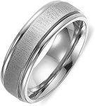 Gemini Men Women Matt Polish Anniversary Wedding Titanium Ring width 4mm 6mm Valentine Day Gift SzV