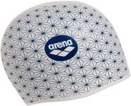 Arena Unisex Adult Reversible Training Swim Cap Men and Women 2-in-1 Silicone Bathing Cap Waterproof Comfortable Fit, Starfish, One Size